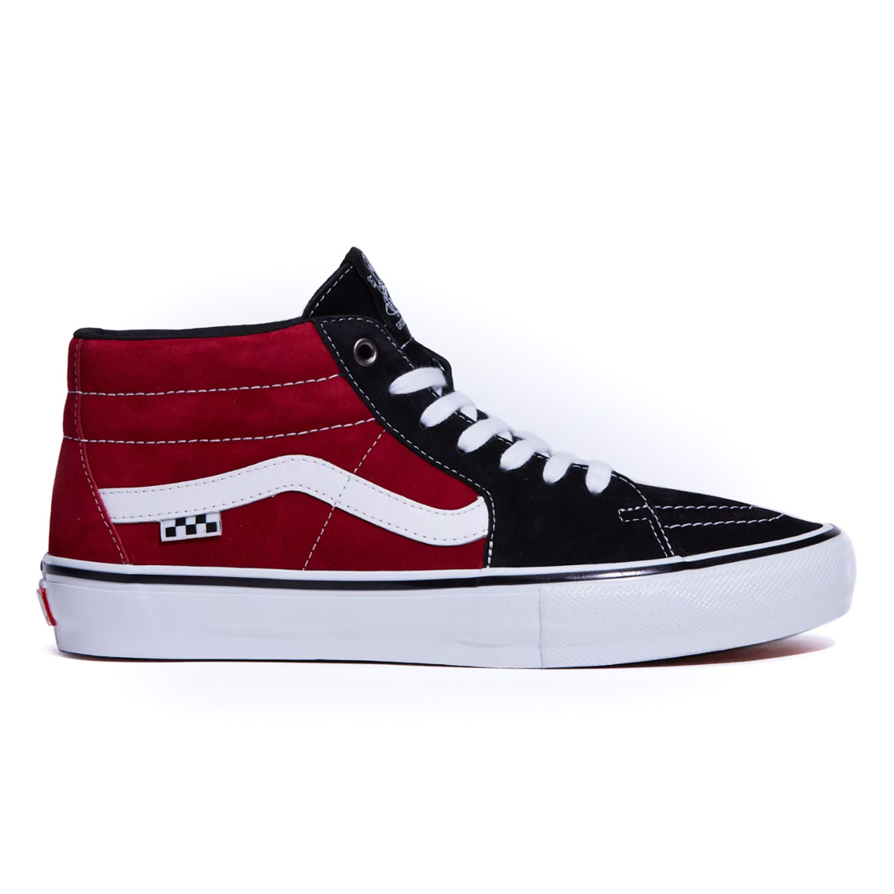 black n red vans